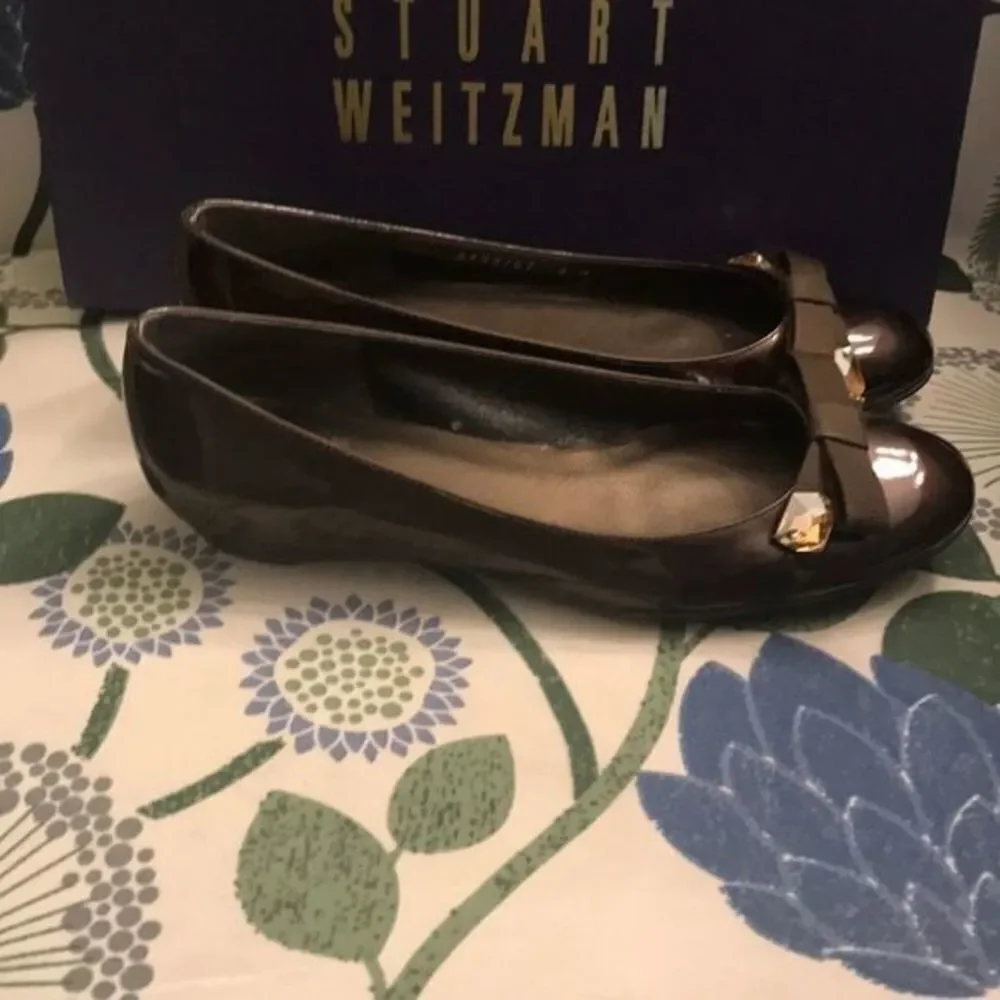 Now Stuart Weitzman Bejewel Bronze Quasar…